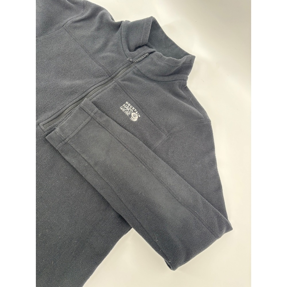Mountain Hardwear Mens Black Fleece Quarter Zip Pullover Jacket Size M